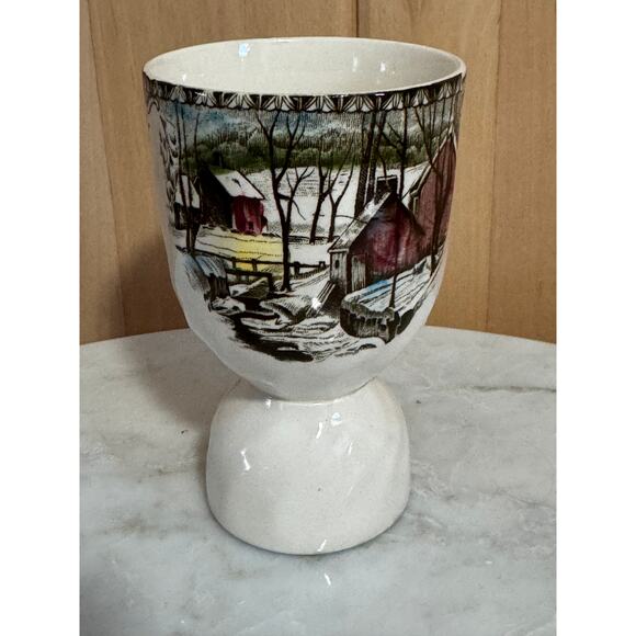 Vintage Johnson Brothers The Friendly Village Double Egg Cup - Picture 1 of 8
